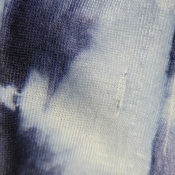 STYLE & CO. WOMEN'S FLORAL TIE DYE BLUE SHORT SLEEVE TOP ROOMY FIT - Picture 9 of 9